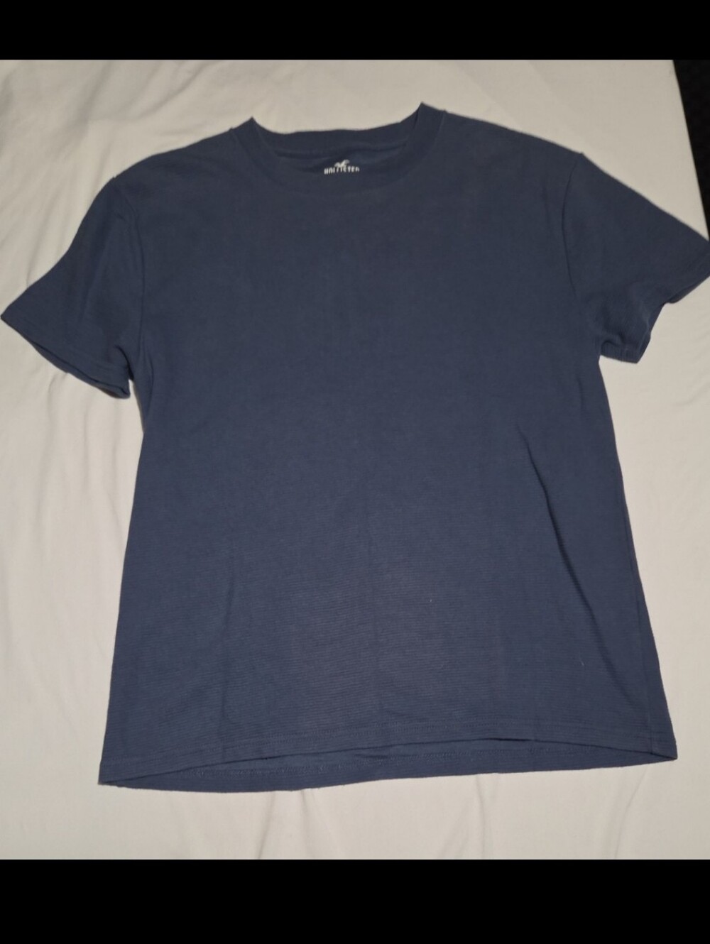 Hollister mens small blue ribbed short sleeve shirt #20
